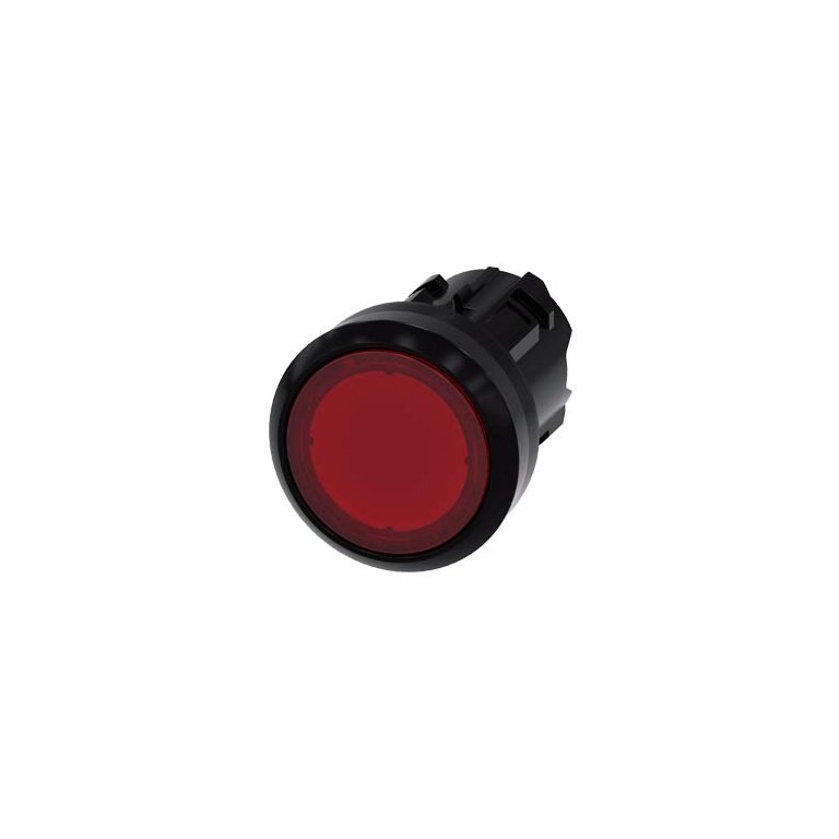 3SU10010AB200AA0 Illuminated pushbutton, 22 mm, round, plastic, red, pushbutton, flat momentary contact type Siemens g ic03 x