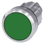 3SU10500AB400AA0 Pushbutton, 22 mm, round, metal, shiny, green, pushbutton, flat momentary contact type Siemens g ic03 xx 069