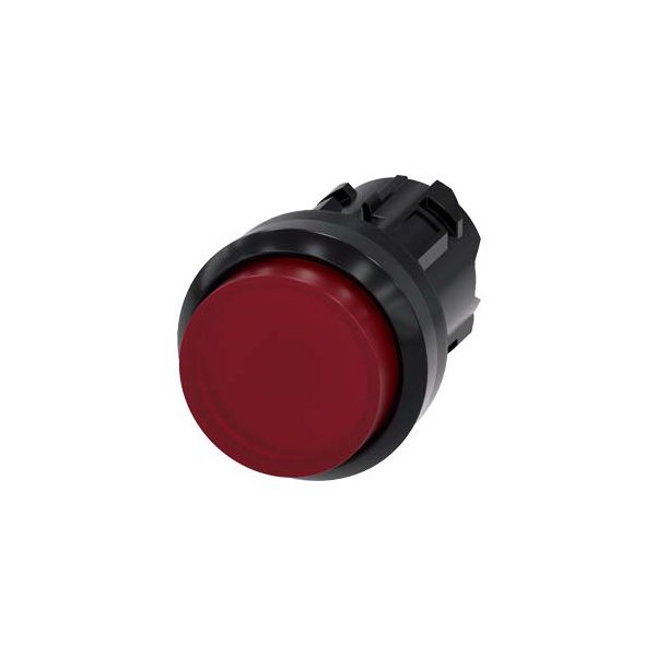 3SU10010BB200AA0 Illuminated pushbutton, 22 mm, round, plastic, red, pushbutton, raised momentary contact type Siemens g ic03