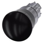 3SU10501HB100AA0 Mushroom pushbutton, 22 mm, round, metal, shiny, black, 40 mm, positive latching, acc. to EN ISO 13850, rota
