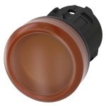 3SU10016AA000AA0 Indicator lights, 22 mm, round, plastic, amber, lens, smooth Siemens g ic03 xx 07634i