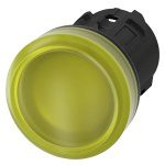 3SU10016AA300AA0 Indicator lights, 22 mm, round, plastic, yellow, lens, smooth Siemens g ic03 xx 07635i