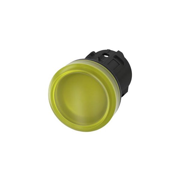 3SU10016AA300AA0 Indicator lights, 22 mm, round, plastic, yellow, lens, smooth Siemens g ic03 xx 07635i