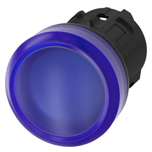 G_IC03_XX_07636i 3SU10016AA500AA0 Indicator lights, 22 mm, round, plastic, blue, lens, smooth Siemens g ic03 xx 07636i
