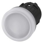 3SU10016AA600AA0 Indicator lights, 22 mm, round, plastic, white, lens, smooth Siemens g ic03 xx 07637i