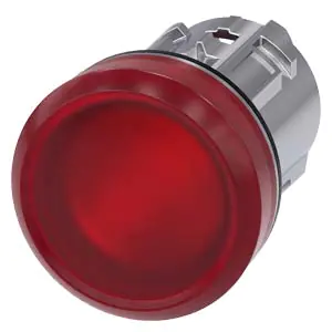 3SU10516AA200AA0 Indicator lights, 22 mm, round, metal, shiny, red, lens, smooth Siemens g ic03 xx 07640i