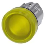 3SU10516AA300AA0 Indicator lights, 22 mm, round, metal, shiny, yellow, lens, smooth Siemens g ic03 xx 07641i