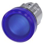 3SU10516AA500AA0 Indicator lights, 22 mm, round, metal, shiny, blue, lens, smooth Siemens g ic03 xx 07644i