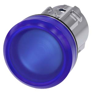 G_IC03_XX_07644i 3SU10516AA500AA0 Indicator lights, 22 mm, round, metal, shiny, blue, lens, smooth Siemens g ic03 xx 07644i
