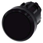 3SU10000AB100AA0 Pushbutton, 22 mm, round, plastic, black, pushbutton, flat, momentary contact type Siemens g ic03 xx 07896i