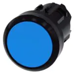3SU10000AA500AA0 Pushbutton, 22 mm, round, plastic, blue, pushbutton, flat, latching, Push-to-release mechanism Siemens g ic0