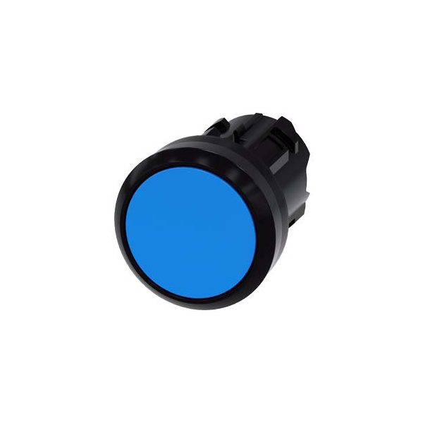 3SU10000AA500AA0 Pushbutton, 22 mm, round, plastic, blue, pushbutton, flat, latching, Push-to-release mechanism Siemens g ic0