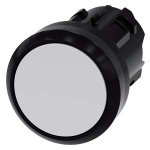 3SU10000AB600AA0 Pushbutton, 22 mm, round, plastic, white, pushbutton, flat momentary contact type Siemens g ic03 xx 07900i