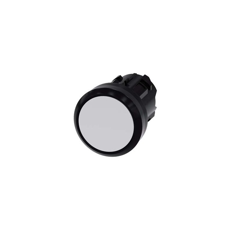 3SU10000AB600AA0 Pushbutton, 22 mm, round, plastic, white, pushbutton, flat momentary contact type Siemens g ic03 xx 07900i