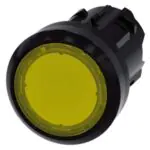 3SU10010AB300AA0 Illuminated pushbutton, 22 mm, round, plastic, yellow, pushbutton, flat momentary contact type Siemens g ic0