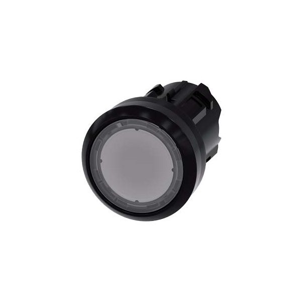 3SU10010AB700AA0 Illuminated pushbutton, 22 mm, round, plastic, clear, pushbutton, flat momentary contact type Siemens g ic03