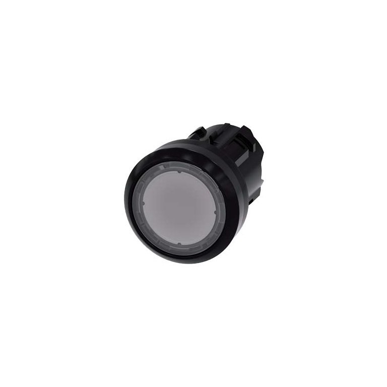 3SU10010AB700AA0 Illuminated pushbutton, 22 mm, round, plastic, clear, pushbutton, flat momentary contact type Siemens g ic03