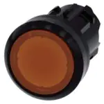 3SU10010AB000AA0 Illuminated pushbutton, 22 mm, round, plastic, amber, pushbutton, flat momentary contact type Siemens g ic03