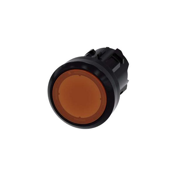 3SU10010AB000AA0 Illuminated pushbutton, 22 mm, round, plastic, amber, pushbutton, flat momentary contact type Siemens g ic03