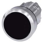 3SU10500AB100AA0 Pushbutton, 22 mm, round, metal, shiny, black, pushbutton, flat momentary contact type Siemens g ic03 xx 079