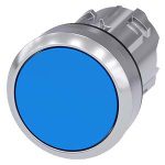 3SU10500AB500AA0 Pushbutton, 22 mm, round, metal, shiny, blue, pushbutton, flat momentary contact type Siemens g ic03 xx 0792