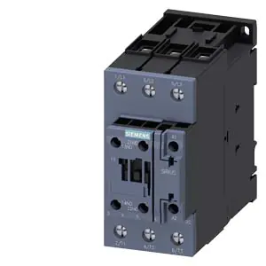 3RT2038-1AL20 power contactor, 80 A, 3-pole, 230 V AC, auxiliary contacts 1 NO 1 NC Siemens g ic03 xx 08822i