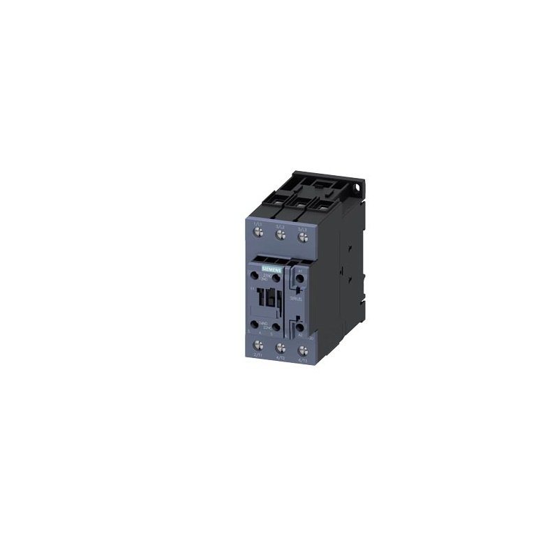 3RT20371NF30 power contactor, 65 A, 3-pole, 83-155 V AC DC, with integrated varistor, auxiliary contacts 1 NO 1 NC Siemens g