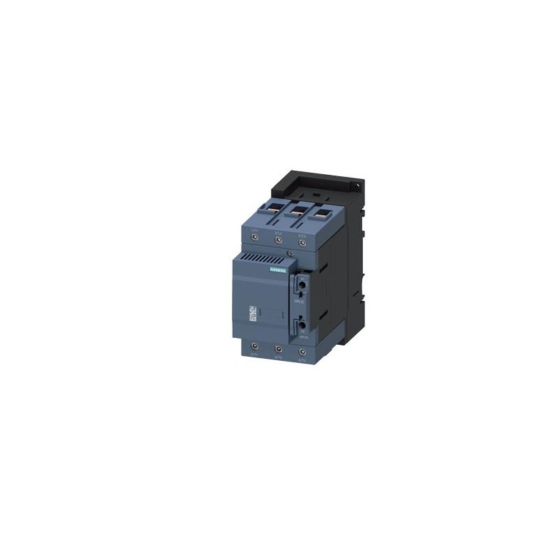 3RT2646-1AF03 capacitor contactor, 100 kVAr, 3-pole, 110 V AC, auxiliary contacts 1 NO 1 NC, screw terminal, size S3 Siemens