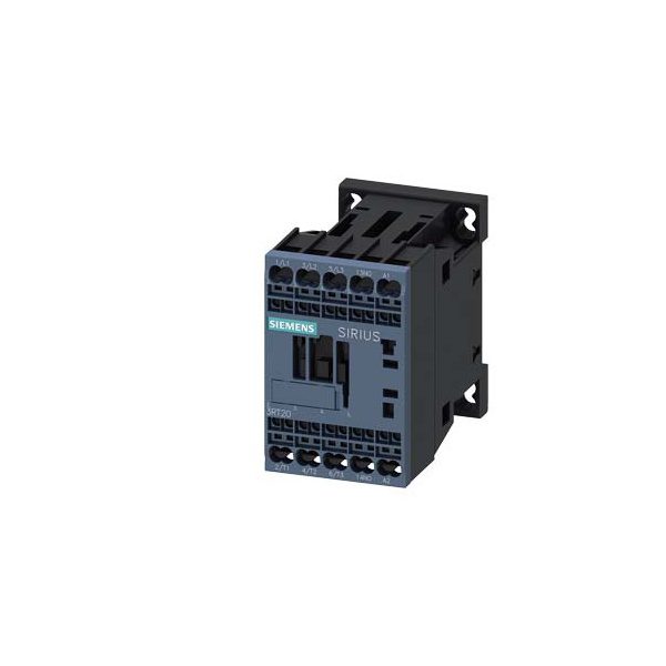 3RT20162AF01 power contactor, 9 A, 3-pole, 110 V AC, auxiliary contacts 1 NO, spring-loaded terminal Siemens g nsa0 xx 00844i