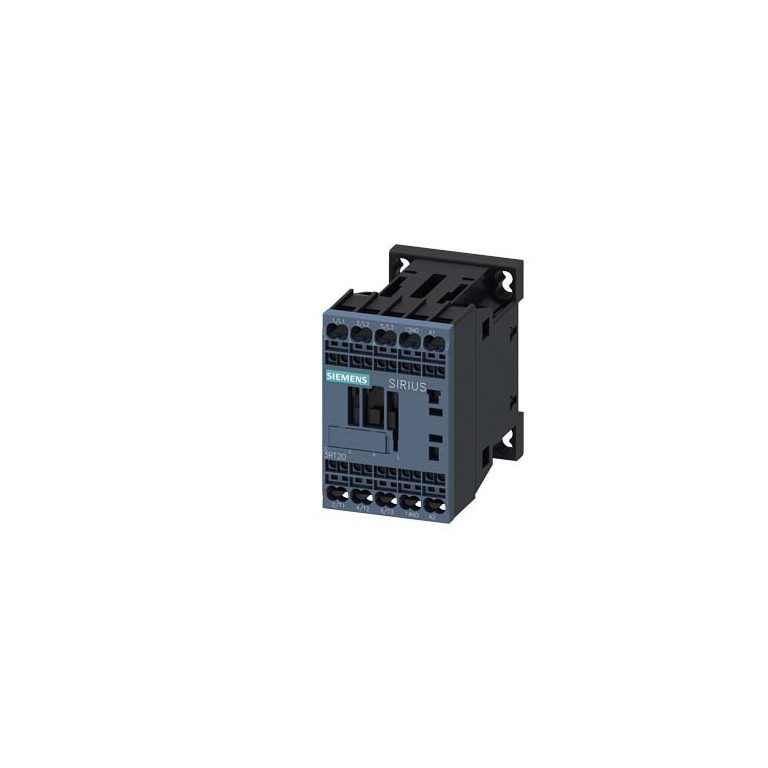 3RT20162AF01 power contactor, 9 A, 3-pole, 110 V AC, auxiliary contacts 1 NO, spring-loaded terminal Siemens g nsa0 xx 00844i