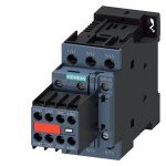 3RT20241DB443MA0 power contactor, 12 A, 3-pole, 24 V DC, with plugged-in varistor, auxiliary contacts 2 NO 2 NC, screw termin