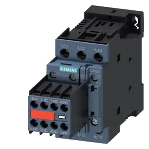 G_NSA0_XX_00952i 3RT20241DB443MA0 power contactor, 12 A, 3-pole, 24 V DC, with plugged-in varistor, auxiliary contacts 2 NO 2 NC, screw termin