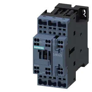 3RT20272BB40 power contactor, 32 A, 3-pole, 24 V DC, auxiliary contacts 1 NO 1 NC, spring-loaded terminal Siemens g nsa0 xx 0