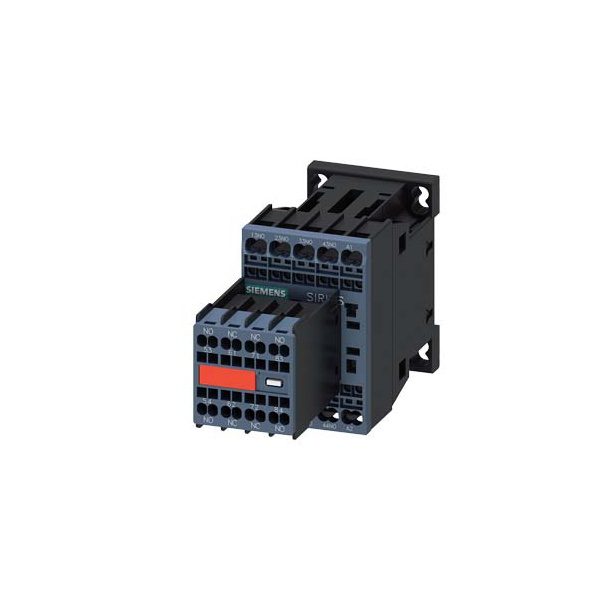 3RH22622BB40 contactor relay, 6 NO 2 NC, 24 V DC, size S00, spring-loaded terminal, captive auxiliary switch Siemens g nsa0 x