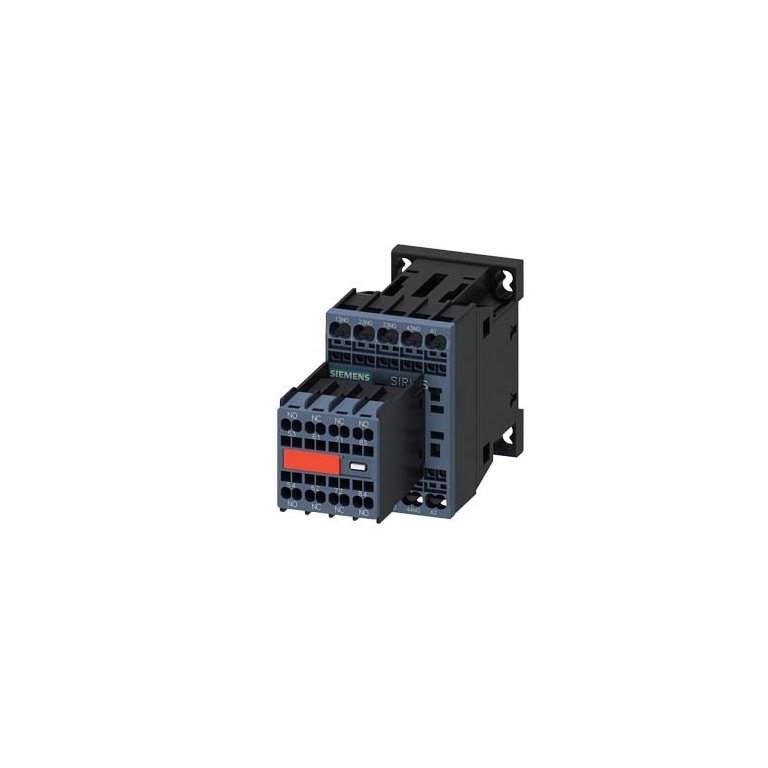 3RH22622BB40 contactor relay, 6 NO 2 NC, 24 V DC, size S00, spring-loaded terminal, captive auxiliary switch Siemens g nsa0 x