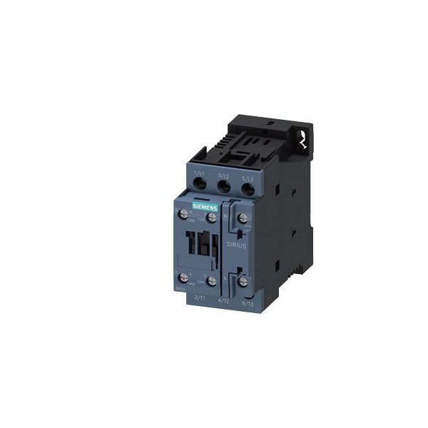 3RT2028-1BB400JA0 power contactor, 38 A, 3-pole, 24 V DC, auxiliary contacts 1 NO 1 NC Siemens g nsa0 xx 92870i