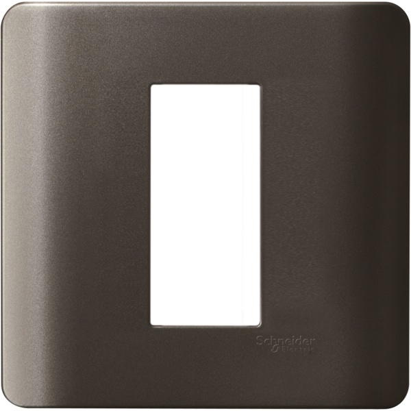 IN8401C BZ 1 Module Surround and Gridplate, Bronze Schneider Electric in8401c bz 1500x1500