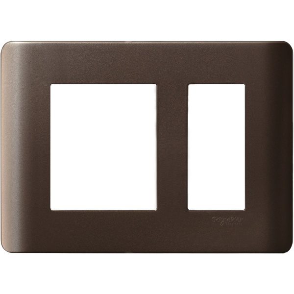 IN8403C BZ 3 Module Surround and Gridplate, Bronze Schneider Electric in8403c bz 1500x1500