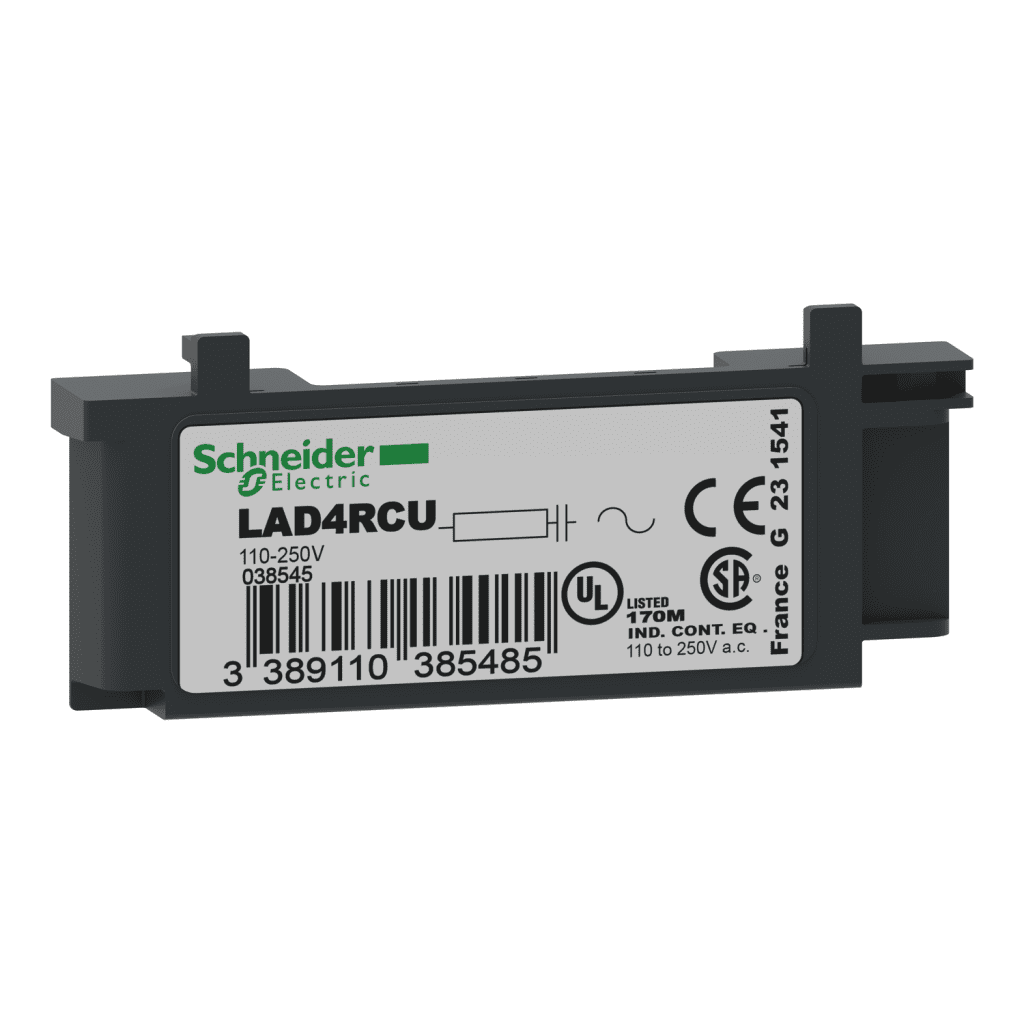 LAD4RCU RC Transient Suppressor 110 TO 250 VAC Schneider Electric lad4rcu 1500x1500