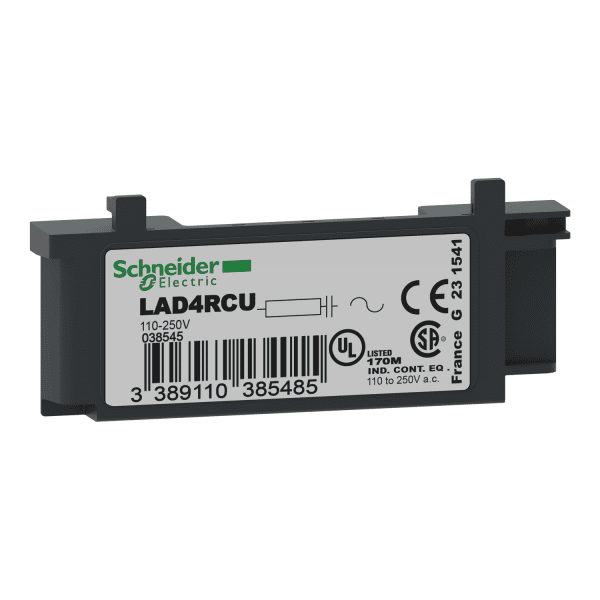 LAD4RCU RC Transient Suppressor 110 TO 250 VAC Schneider Electric lad4rcu 1500x1500