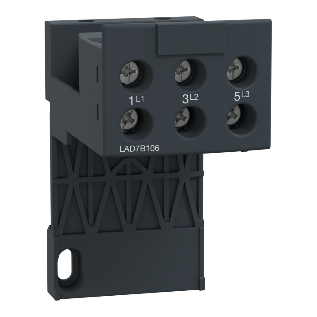 LAD7B106 Adapter terminal block, TeSys LRD, for separate mounting of LRD01-D35 LR3D01-D35 Schneider Electric lad7b106 image 1