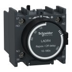 LADR4 TeSys D time delay auxiliary contact block 1 NO 1 NC screw clamp terminals Schneider Electric ladr4 image 1500x1500