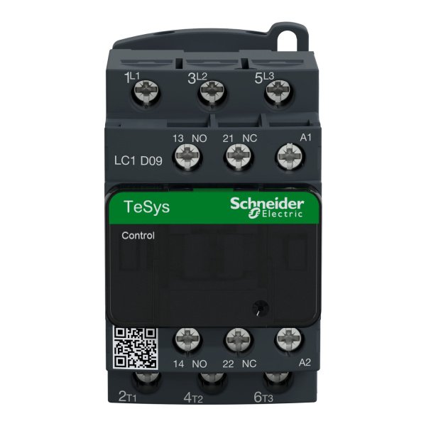 LC1D09P7 TeSys D contactor 3P 3 NO AC-3 lc1d09 front 1500x1500