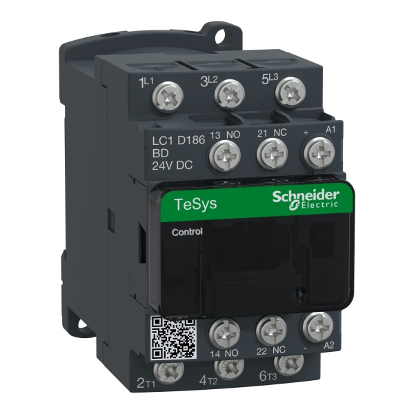 LC1D186BD TeSys D contactor 3P 3 NO AC-3 lc1d186bd image 1500x1500