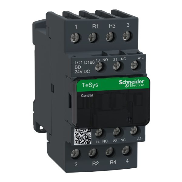 LC1D188BD TeSys D contactor 4P 2 NO 2 NC AC-1 lc1d188bd image 1500x1500