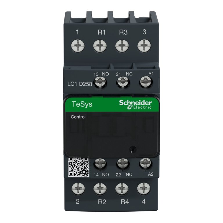 LC1D258M7 TeSys D contactor 4P 2 NO 2 NC AC-1 lc1d258 front 1500x1500
