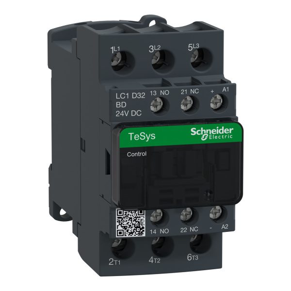 LC1D32BD TeSys D contactor 3P 3 NO AC-3 lc1d32bd image 1500x1500