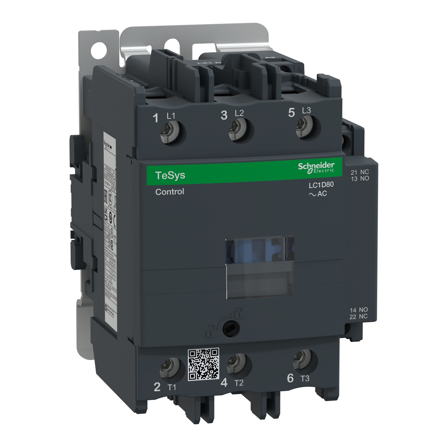 LC1D80B7_Image-01_1500x1500 LC1D80B7 TeSys D contactor 3P 3 NO AC-3 lc1d80b7 image 01 1500x1500