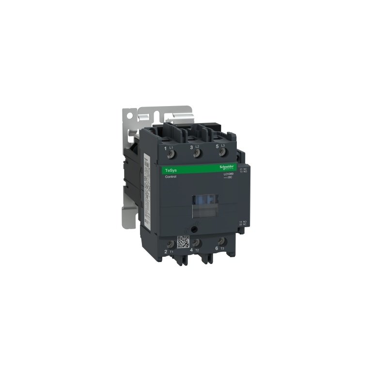 LC1D80BD TeSys D contactor 3P 3 NO AC-3 lc1d80bd image web