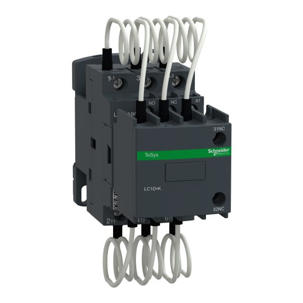 LC1DMKM7 Capacitor contactor, TeSys D, 25 kVAR at 400 V 50 Hz, coil 220 V AC 50 60 Hz Schneider Electric lc1dmkm7 image 1500x